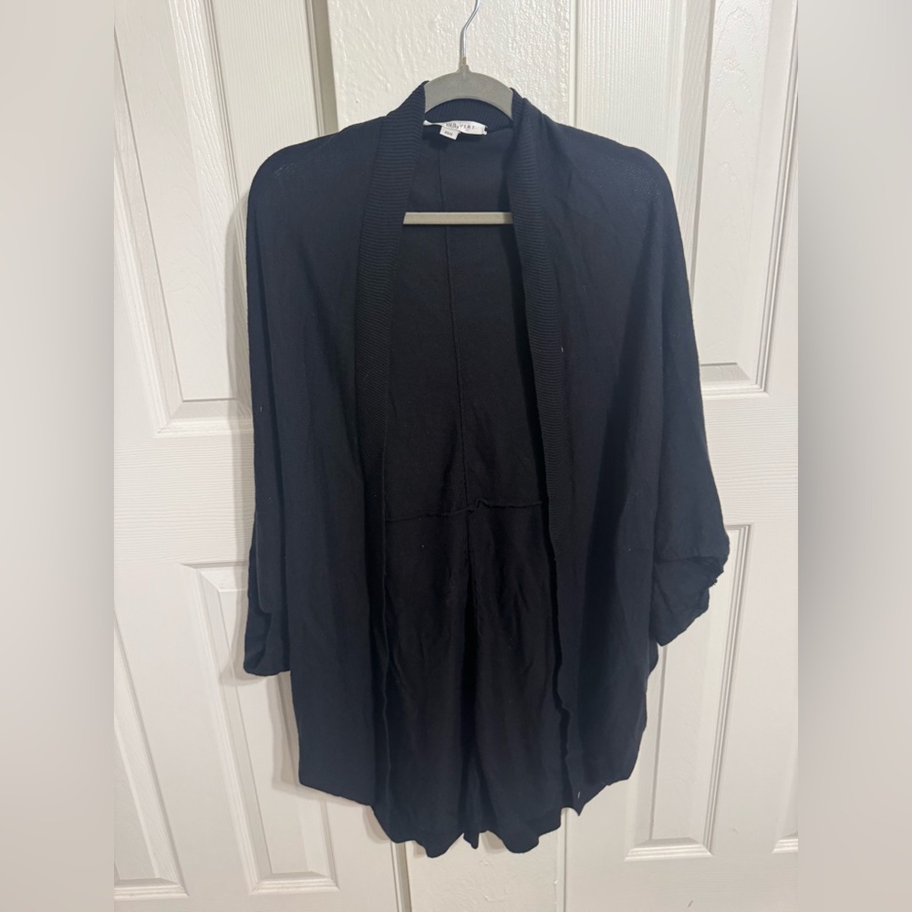 Amour Vert Classic Black Cocoon Cardigan - Picture 1 of 4